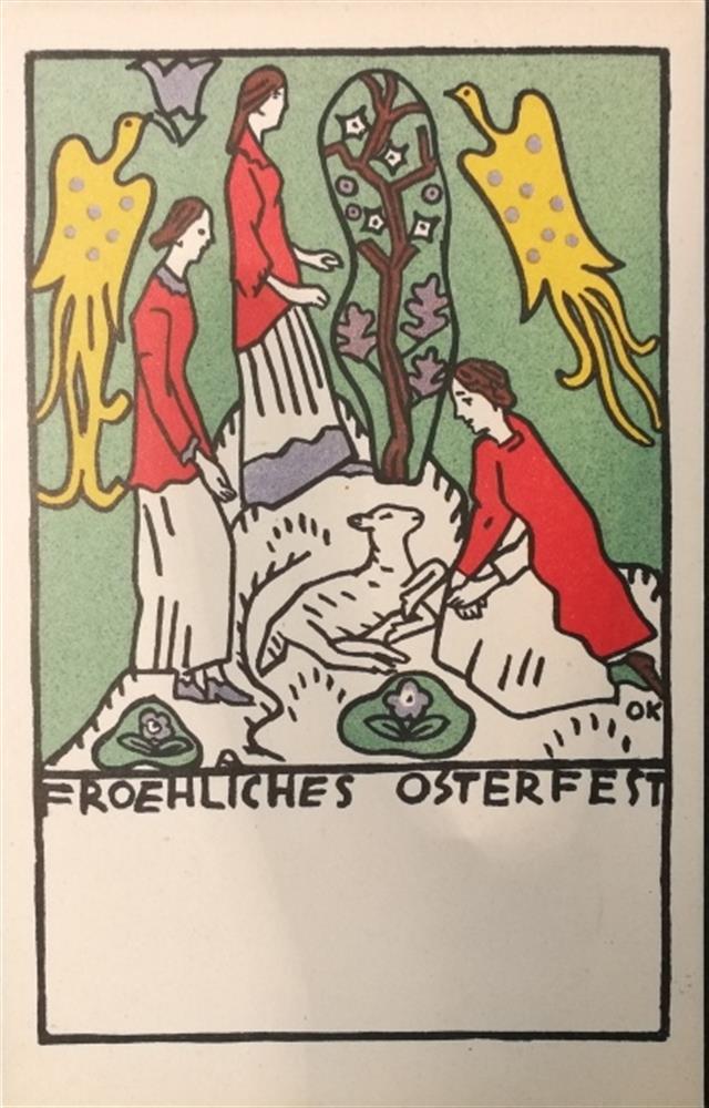 Postkarte der Wiener Werkstätte