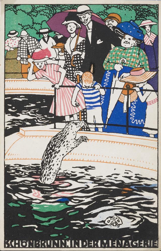Postkarte der Wiener Werkstätte thumbnail