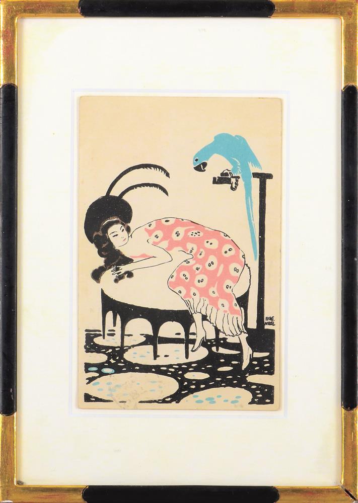 Postkarte der Wiener Werkstätte
