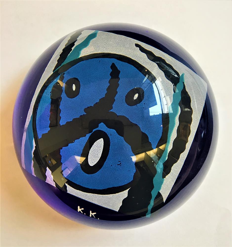 Paperweight "Bubble Blue"