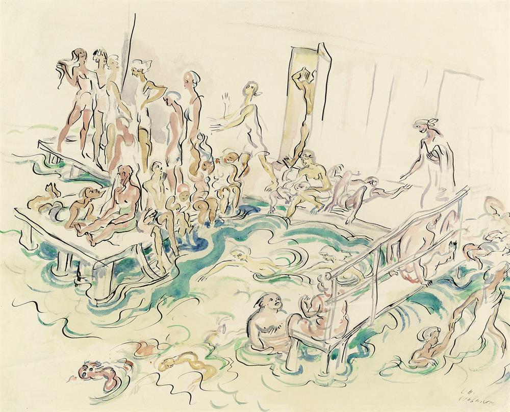 People in a Lido