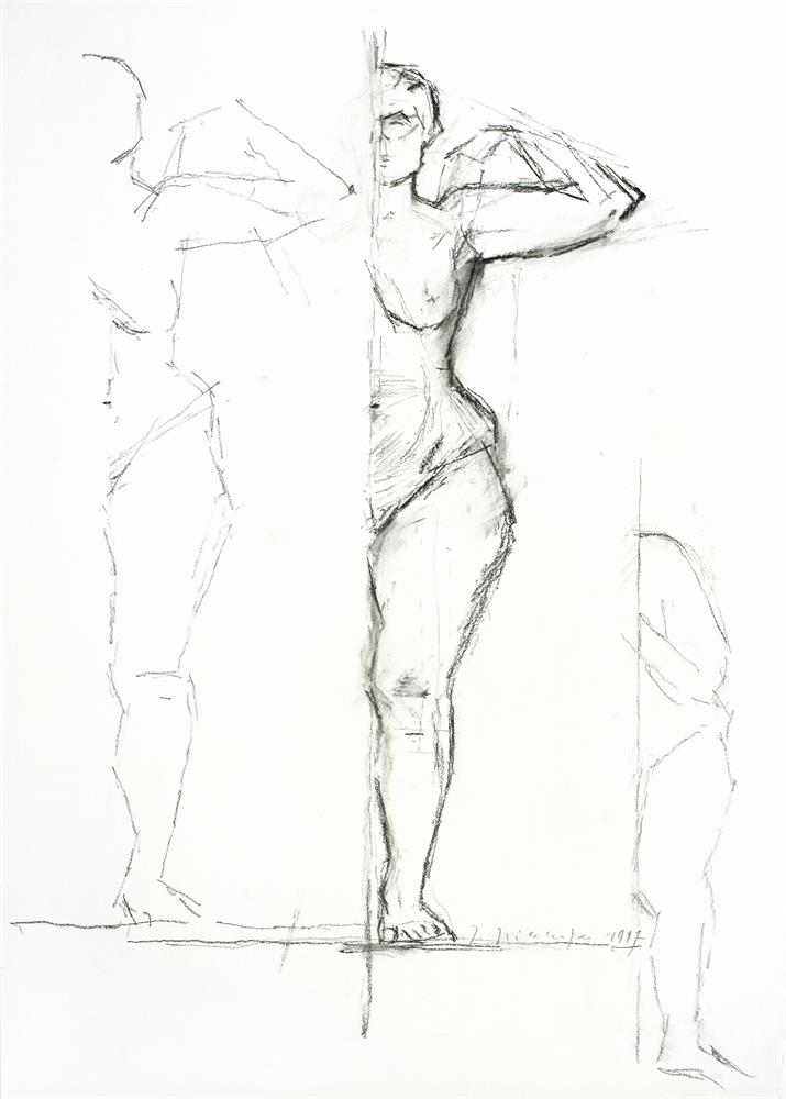 Nude in Front View and Silhouettes