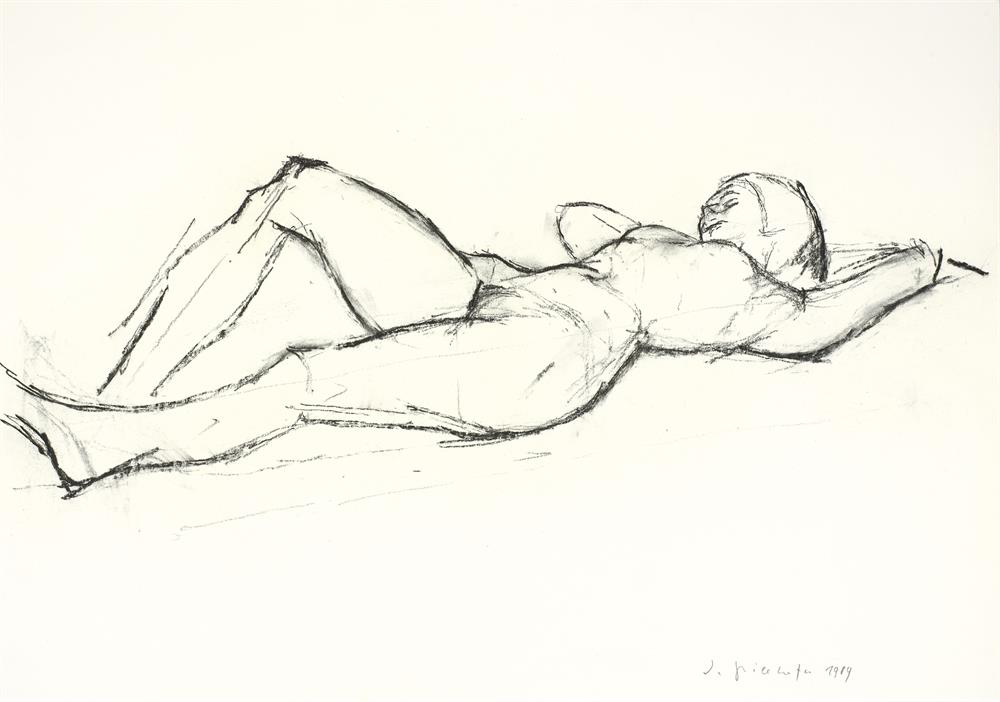 Reclining Nude with Raised Knee