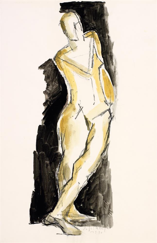 Nude with Folded Arm and Leg