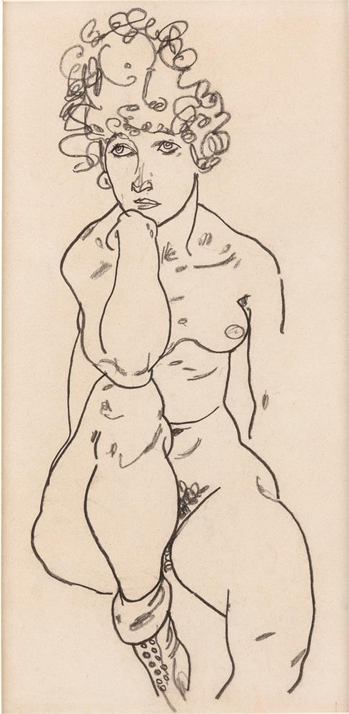 Seated Nude, Front View