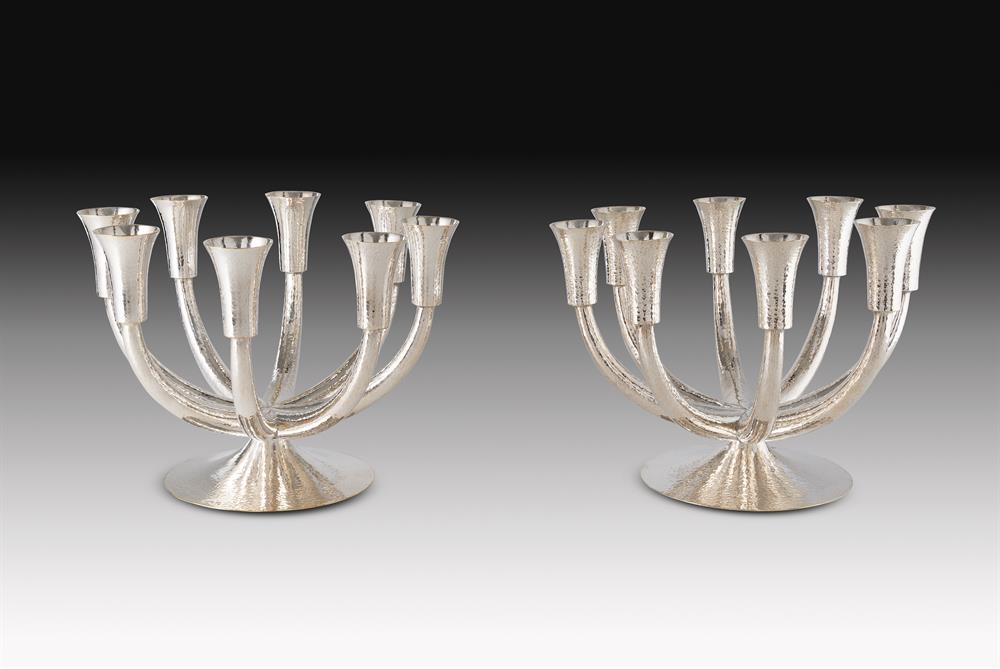 Pair of Eight-armed Candelabras